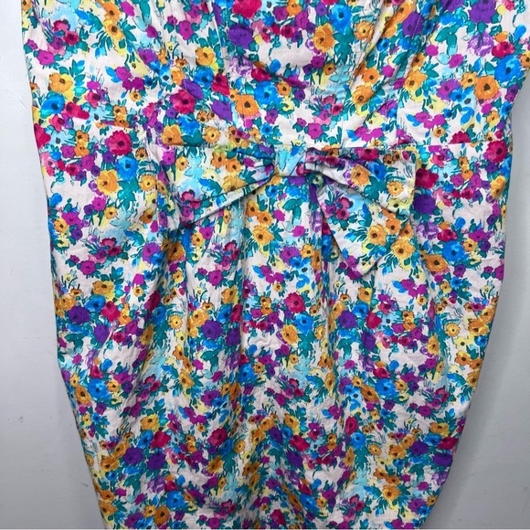 Asos Floral Bodycon Dress Size 18 - Picture 3 of 12